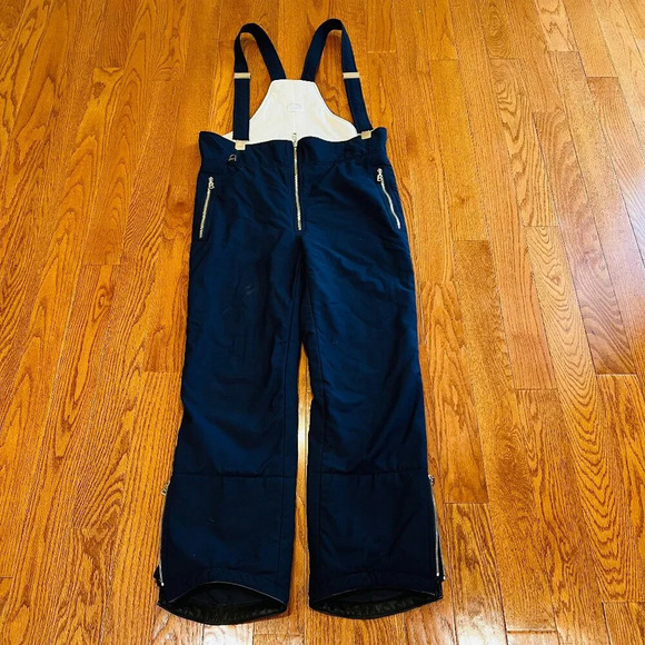 Vintage BOGNER Women's Size 10 Insulated Blue Pants with Bib Ski Snow Made in US - Picture 1 of 16